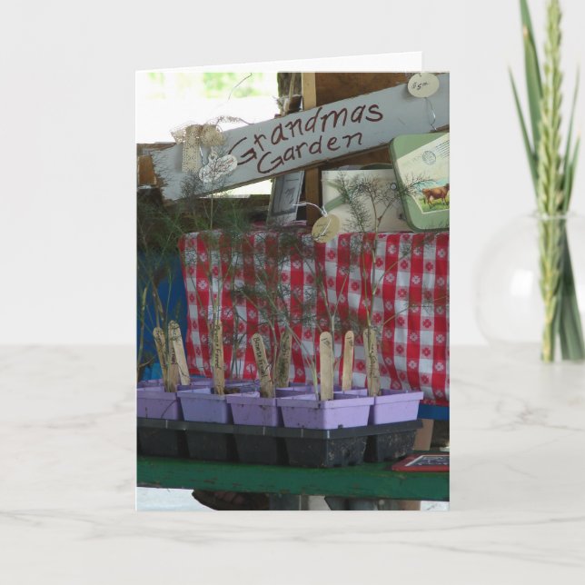 Grandma's Garden Card (Front)