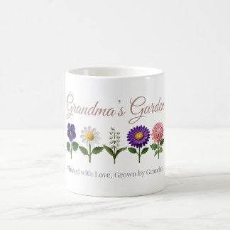 Grandma's Garden Crochet Style Birth Flower Mug