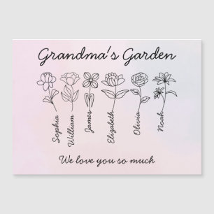 GRANDMA'S GARDEN - CU MAGNETIC INVITATION