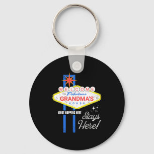 Grandmas House Shirt Vegas Funny Grandma Key Ring