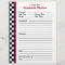 Grandmas Kitchen Chequered Red Accent Recipe Page