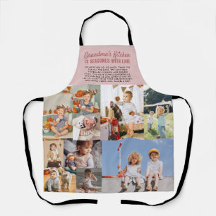 Grandma's Kitchen   Colour Block Photo Collage Apron