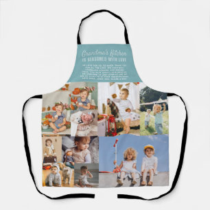 Grandma's Kitchen   Colour Block Photo Collage Apron