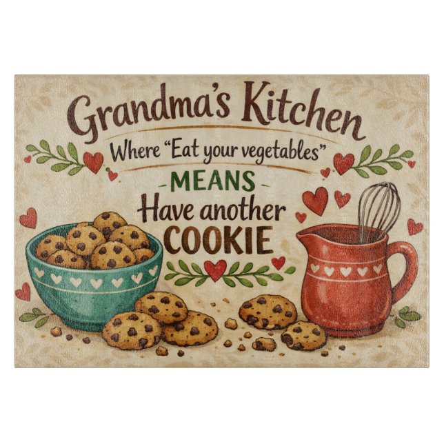 Grandma's kitchen cutting board (Front)