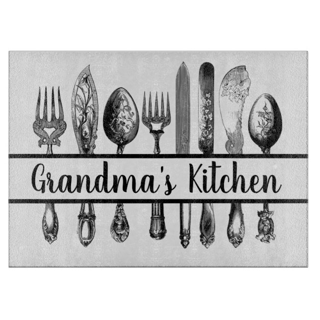 Grandma's Kitchen Cutting Board (Front)