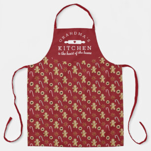 Grandma's Kitchen Gingerbread Cookies Festive Apron