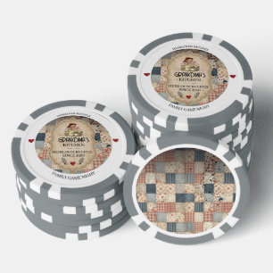 Grandma's Kitchen Heirloom Recipes Personalised Poker Chips