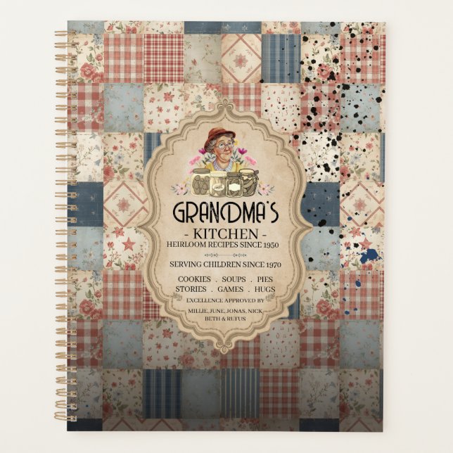 Grandma's Kitchen™ Heirloom Recipes Planner (Front)