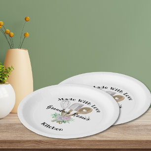 Grandma's Kitchen Made With Love Personalised Paper Plate