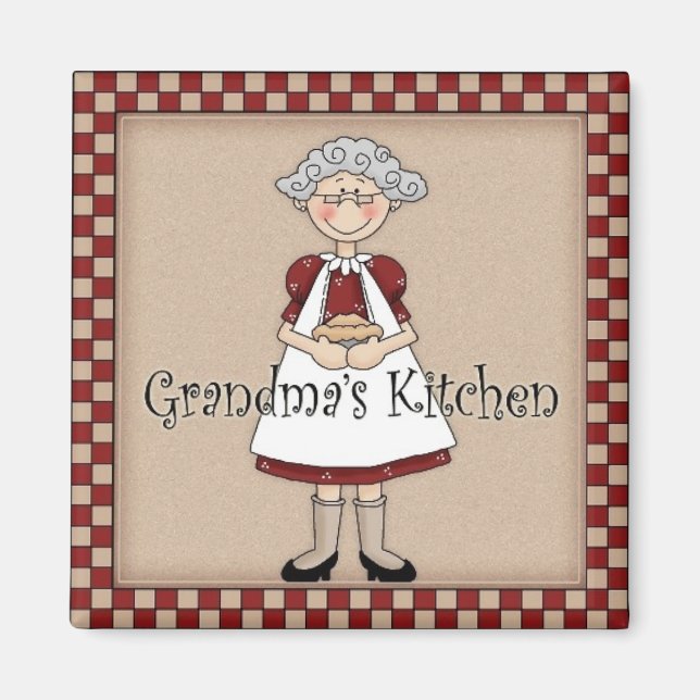 Grandma's Kitchen Magnet (Front)