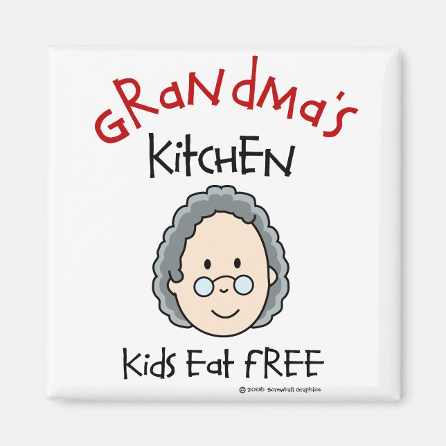 Grandma's Kitchen Magnet (Front)