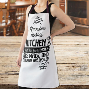 Grandma's Kitchen   Memories Made Children Spoiled Apron