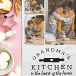 Grandma's Kitchen Photo Collage Gift Tea Towel<br><div class="desc">A personalised gift for the grandma who loves to bake</div>