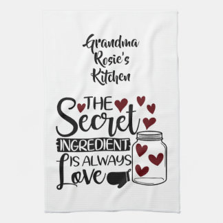 Grandma's Kitchen | Secret Ingredient is Love Tea Towel