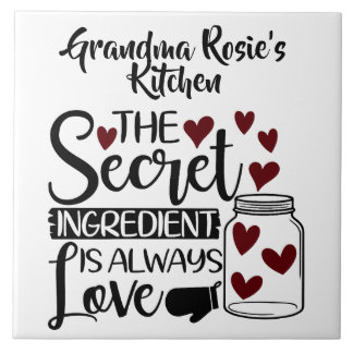 Grandma's Kitchen | Secret Ingredient is Love Tile
