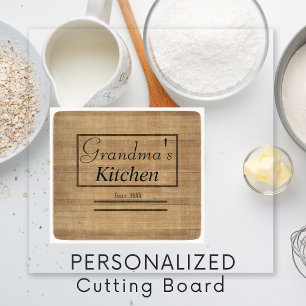 Grandma's Kitchen Since 19XX Cutting Board