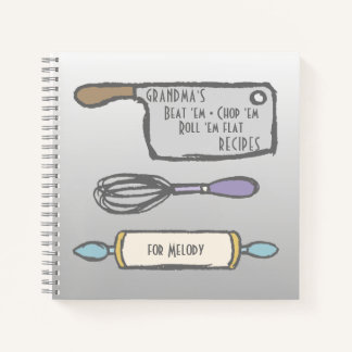 Grandma's Kitchen Tools Recipes Notebook