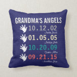 Grandma's Little Angels - 4 Grandchildren Cushion<br><div class="desc">Grandma's Little Angels. Make a great gift for grandparents, mother's, father's day, Christmas or just because. Need to add more names... Please Contact me. ⭐This Product is 100% Customisable. *****Click on CUSTOMIZE BUTTON to add, delete, move, resize, changed around, rotate, etc... any of the graphics or text or use the...</div>