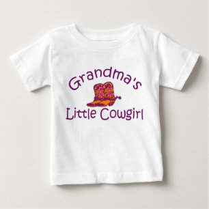 Grandma's Little Cowgirl Baby T-Shirt
