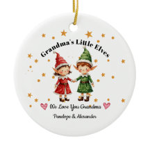 Grandma's Little Elves Personalised Ornament