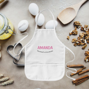 Grandma's Little Helper Girl's Name Kids Apron