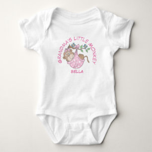 Grandma's Little Monkey Baby Bodysuit