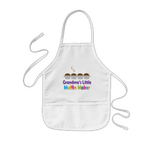 Grandmas Little Muffin Maker Kids Apron
