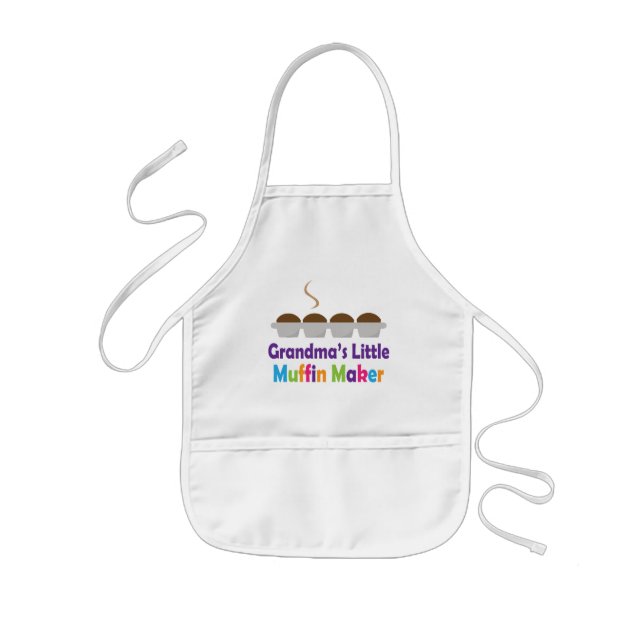 Grandmas Little Muffin Maker Kids Apron (Front)
