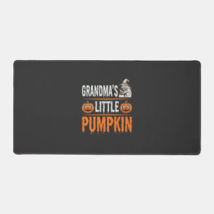 Grandma's Little Pumpkin Halloween Witch Design Desk Mat