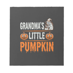 Grandma's Little Pumpkin Halloween Witch Design Notepad
