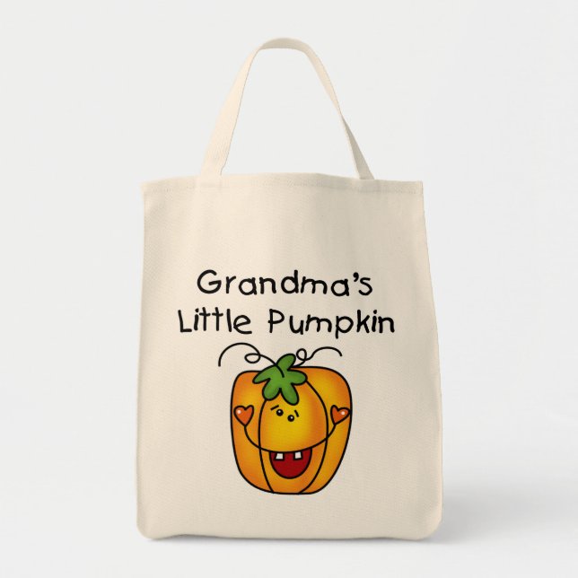 Grandma's Little Pumpkin T-shirts and gifts Tote Bag (Front)