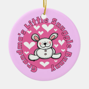 Grandma's Little Snuggle Bunny Ceramic Tree Decoration