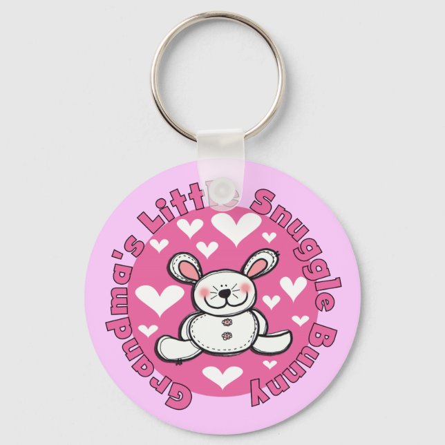 Grandma's Little Snuggle Bunny Key Ring (Front)