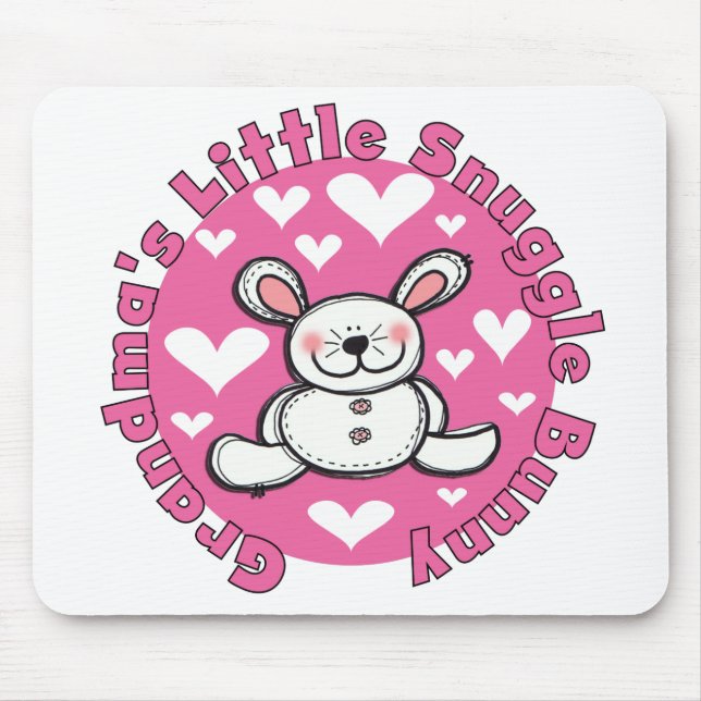 Grandma's Little Snuggle Bunny Mouse Mat (Front)