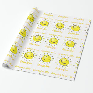 Grandma's Little Sunshine Fun Sun Wrapping Paper