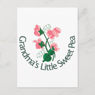 Grandma's Little Sweet Pea Postcard