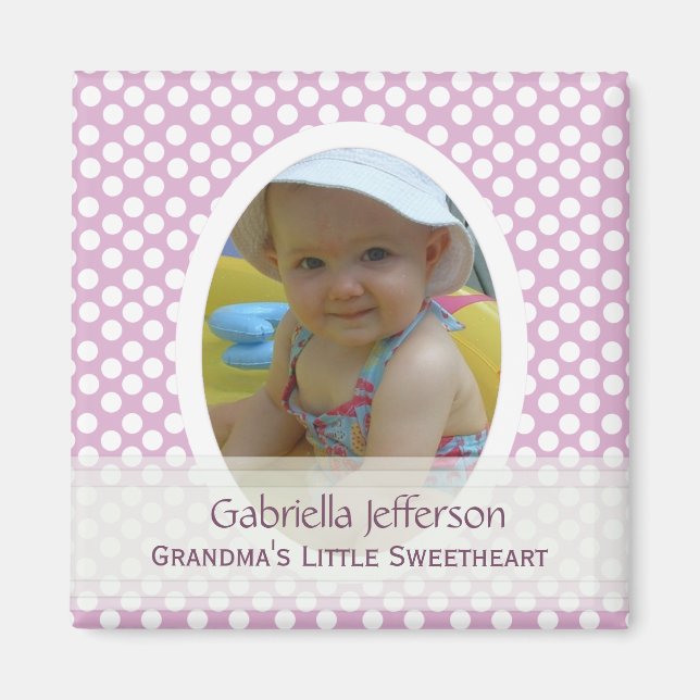 Grandmas Little Sweetheart: Picture Magnet (Front)
