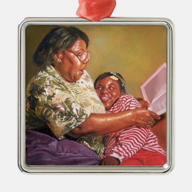 Grandma's Love 1995 Metal Tree Decoration (Front)