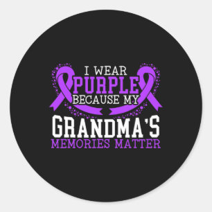 Grandma's Memory Problem Heimerheimer's Disease Classic Round Sticker