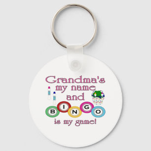 Grandmas my name Bingo is my game Key Ring