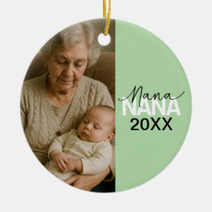 Grandma's "NANA" Design Ceramic Ceramic Ornament