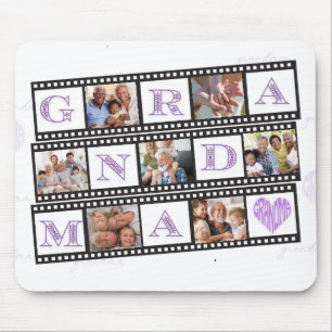 Grandma's Personalized Mouse Pad w/ 7 Photos!