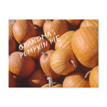 Grandma's Pumpkin Pie Recipe Orange Fall Squash