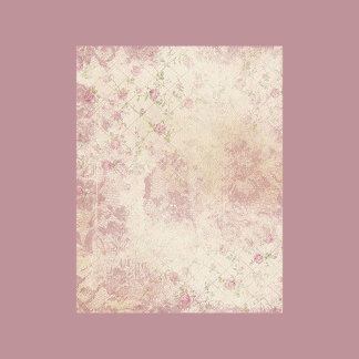 Grandma's Quilt-Floral Shabby Chic Scrapbook Paper