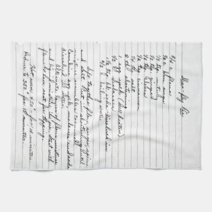Grandma's Recipe Towel
