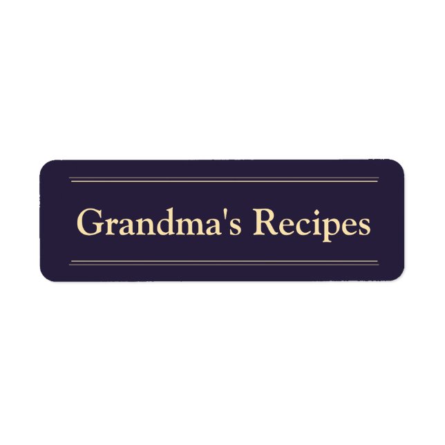 Grandma's Recipes (Front)