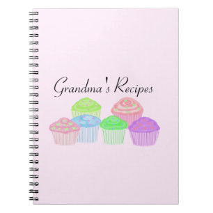 Grandma's Recipes - Frosted Cupcakes Notebook