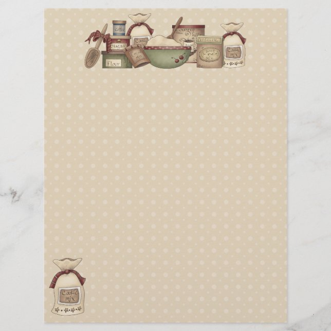 Grandma's Recipes Pages (Un-Lined) (Front)