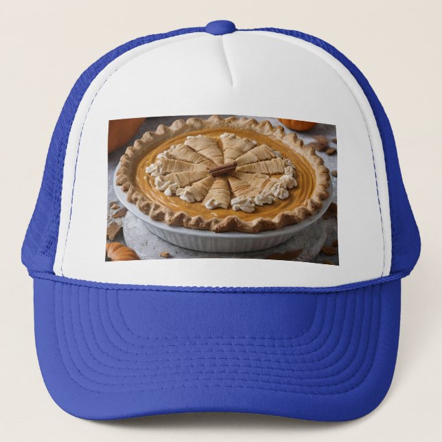 Grandmas Rustic Pumpkin Pie,  Trucker Hat (Front)