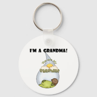 Grandma's Sunshine-African American Boy Key Ring